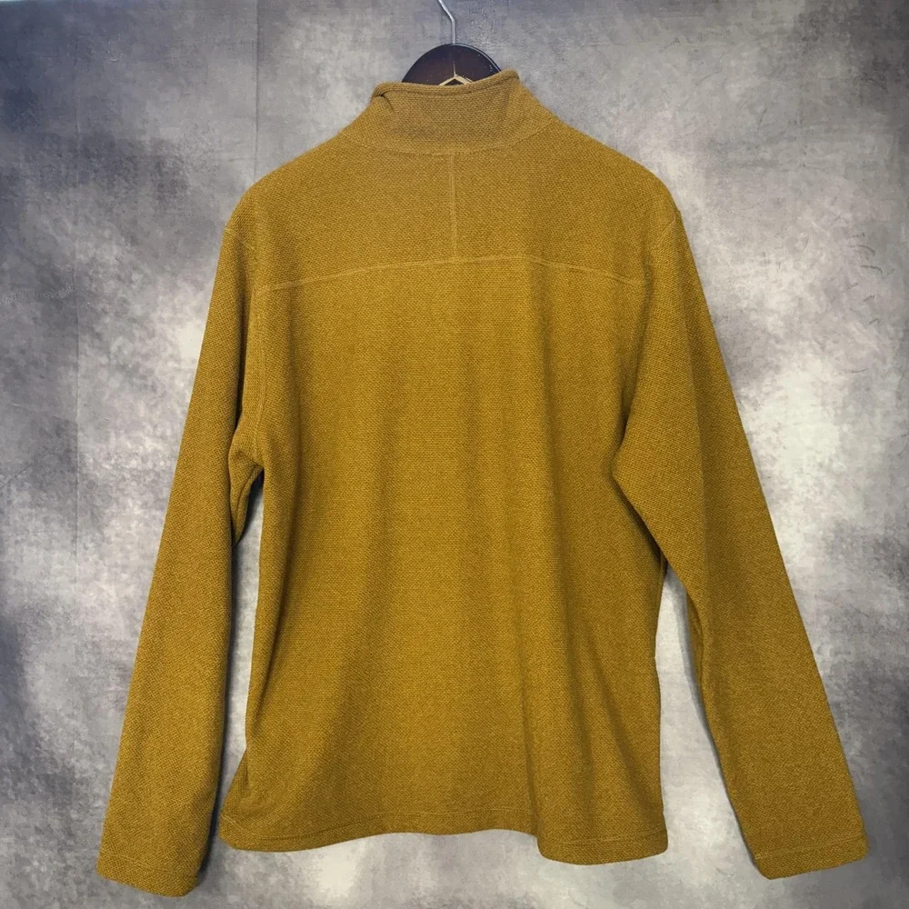 North Face Pullover Mens Large‎ Brown Half Zip Sweater Outdoors Hiking